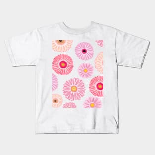 Strong vivid pink gerbera daisies Kids T-Shirt